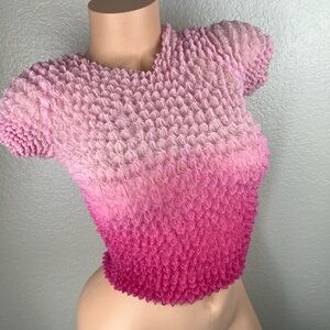 Victoria’s Secret Ruched Ombré Sheer Blouse Top One Size